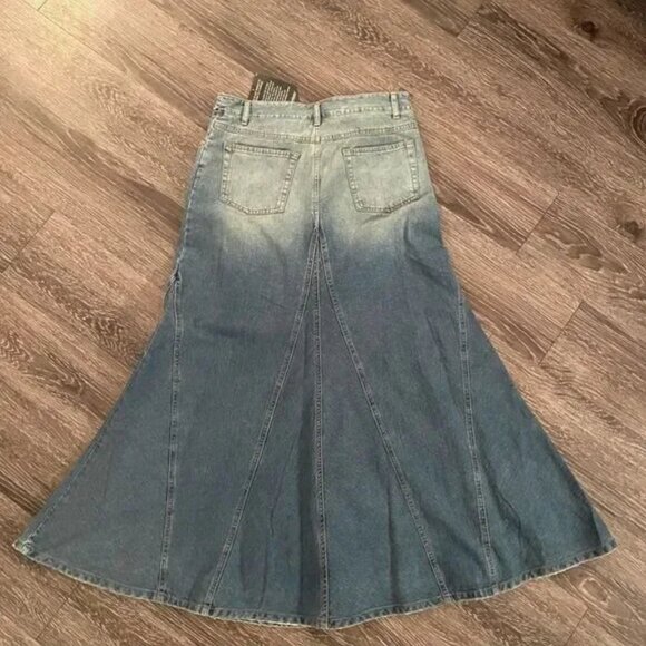 NWT Jeanology vintage denim maxi skirt - Picture 2 of 9